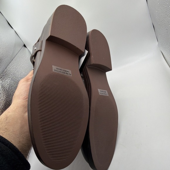 DV by Dolce Vita Women's Brown Moto Boot Size 9 Harness Strap Low Heel - Picture 11 of 14